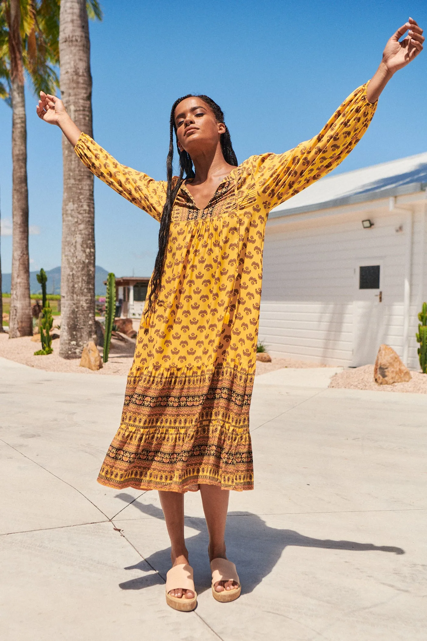 Liliana Midi Dress - Sunbeam