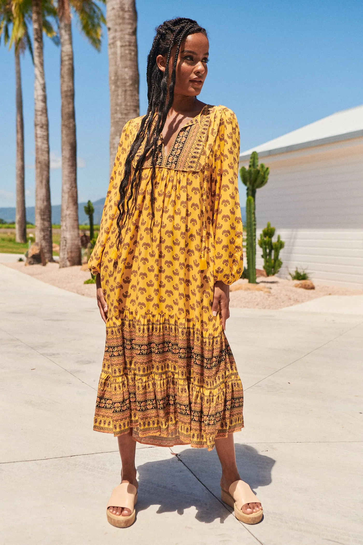 Liliana Midi Dress - Sunbeam