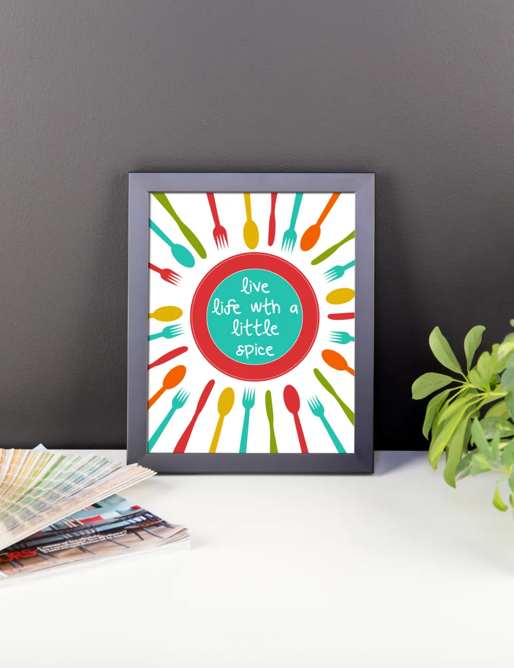 Live Life With a Little Spice Kitchen Wall Art