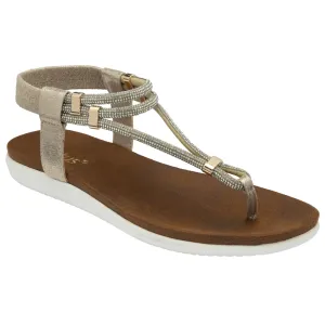 Lotus Chica Gold Sandals