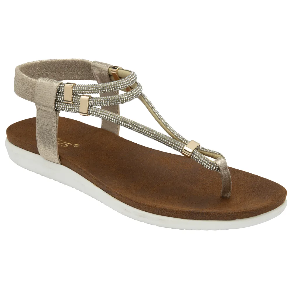 Lotus Chica Gold Sandals