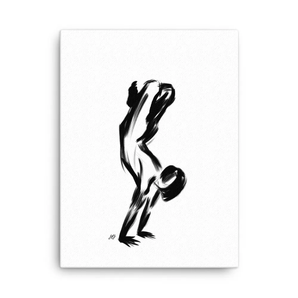 Lotus Handstand Pose - Canvas