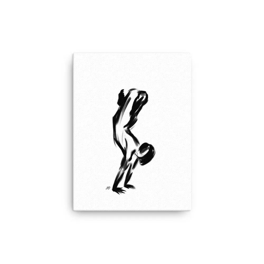 Lotus Handstand Pose - Canvas