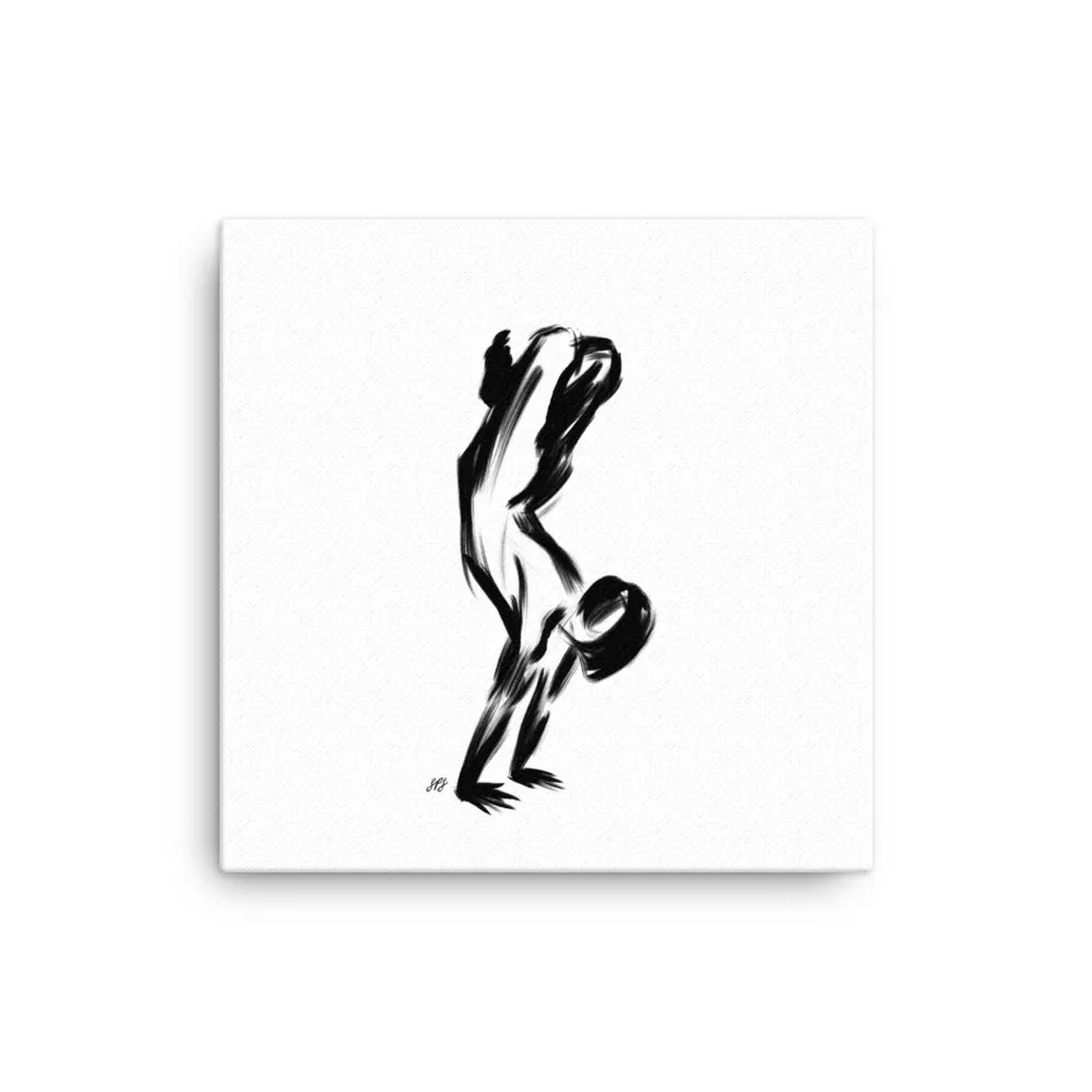 Lotus Handstand Pose - Canvas