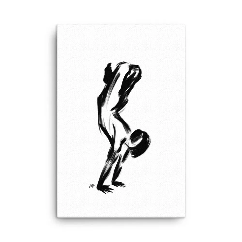 Lotus Handstand Pose - Canvas