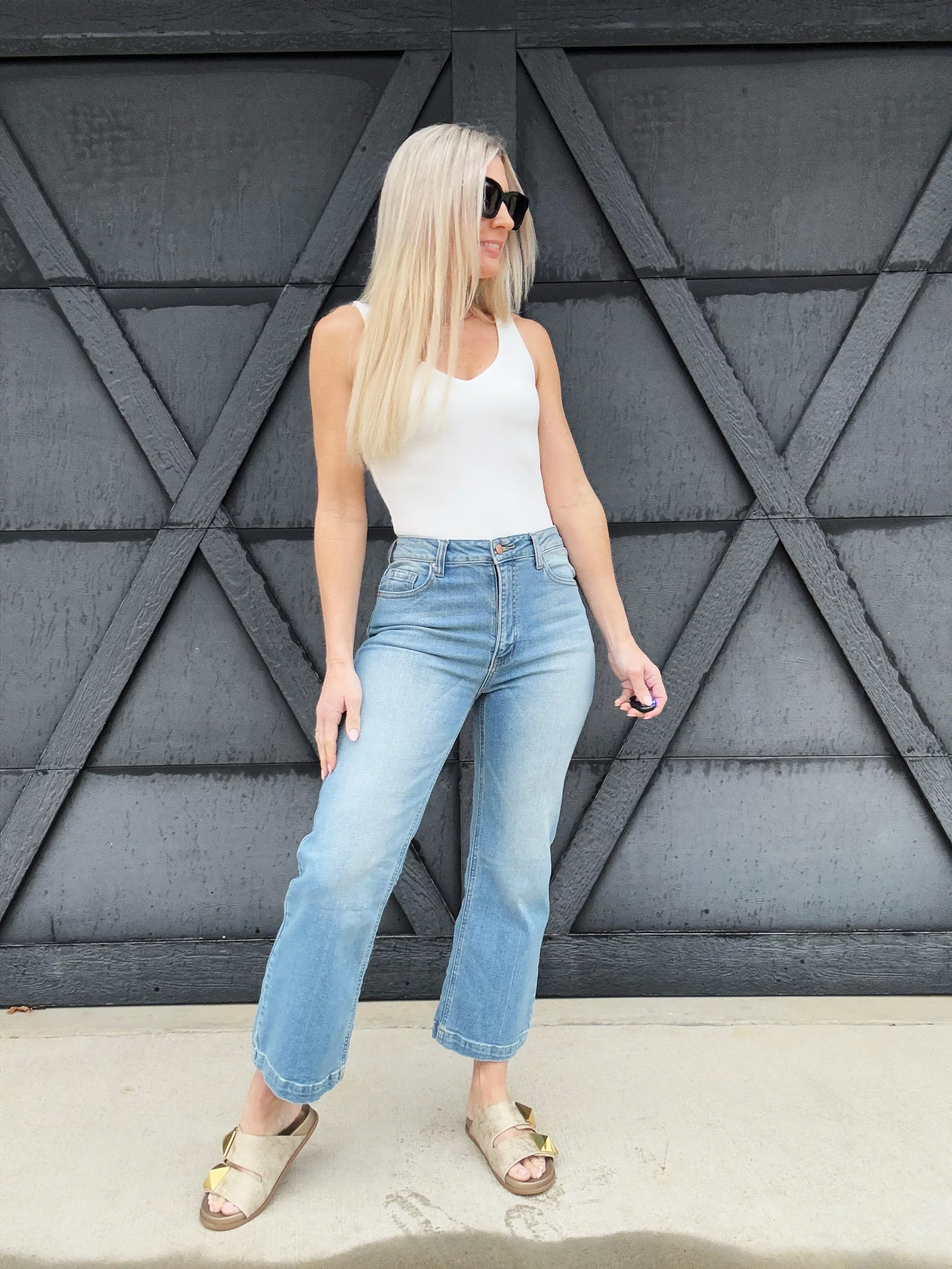 L.T.J Venice Almost Rigid Straight Crop Jeans