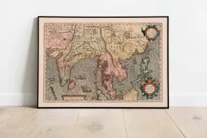 Map of India 1623| Gerardus Mercator| Old Map