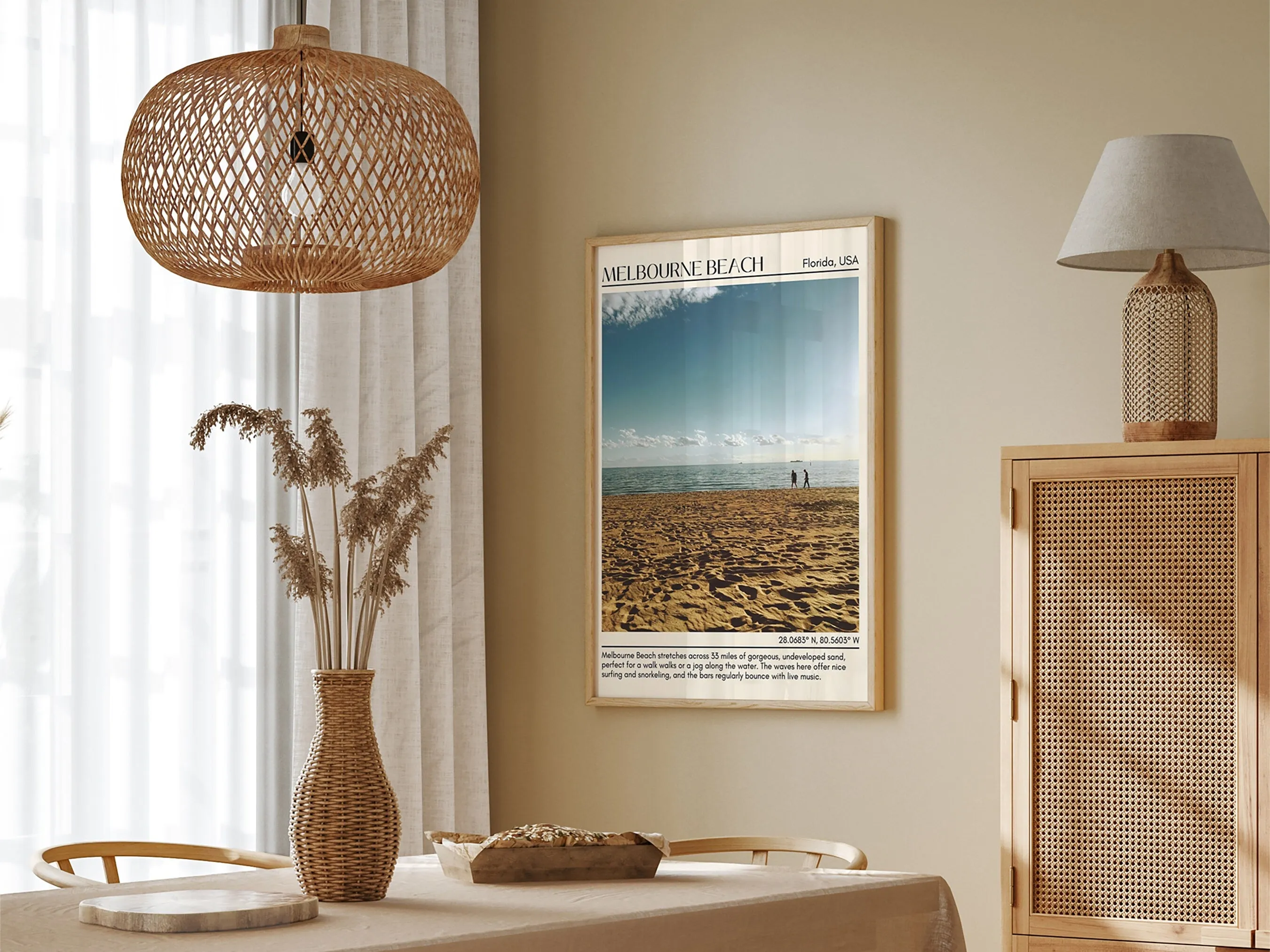Melbourne Beach Wall Canvas, USA