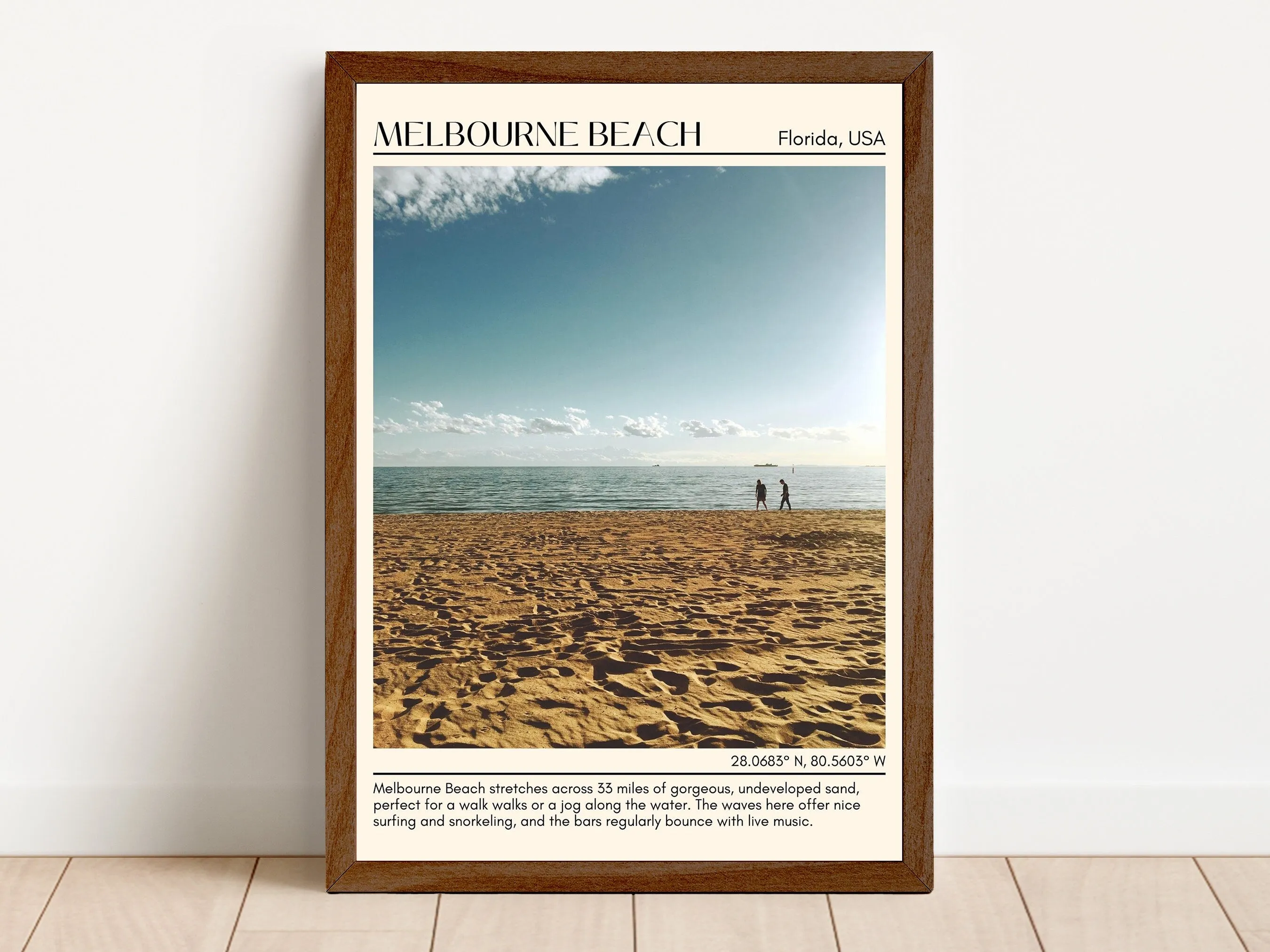 Melbourne Beach Wall Canvas, USA