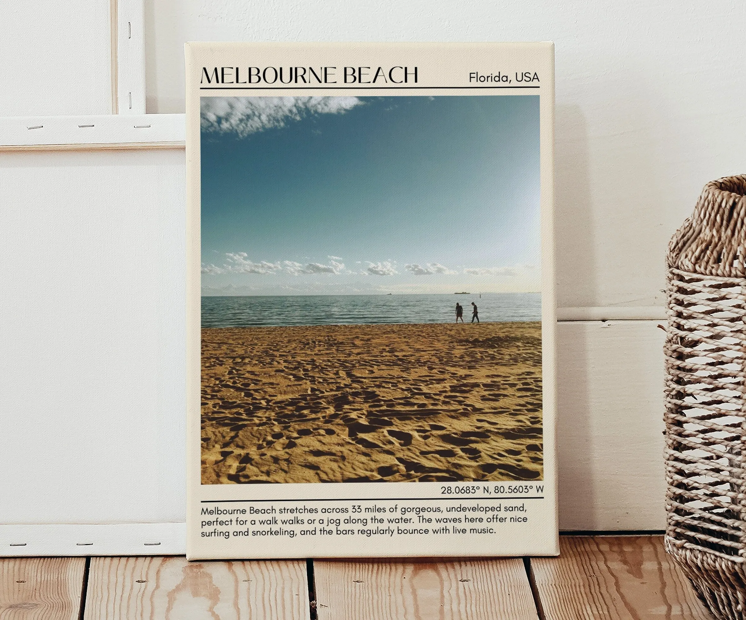 Melbourne Beach Wall Canvas, USA