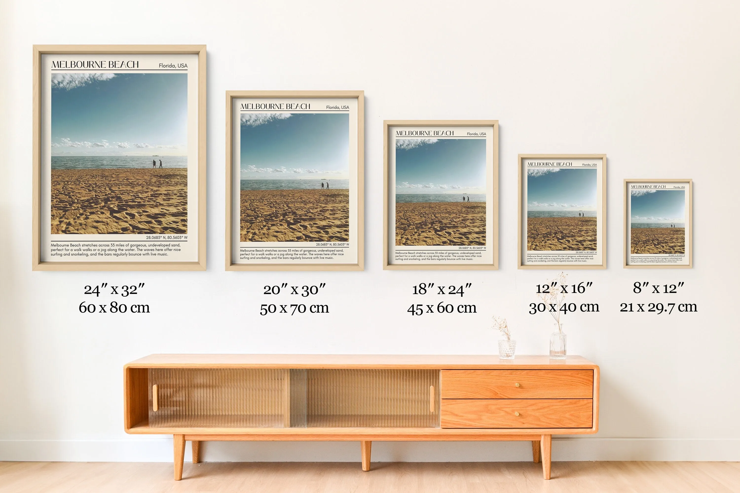 Melbourne Beach Wall Canvas, USA