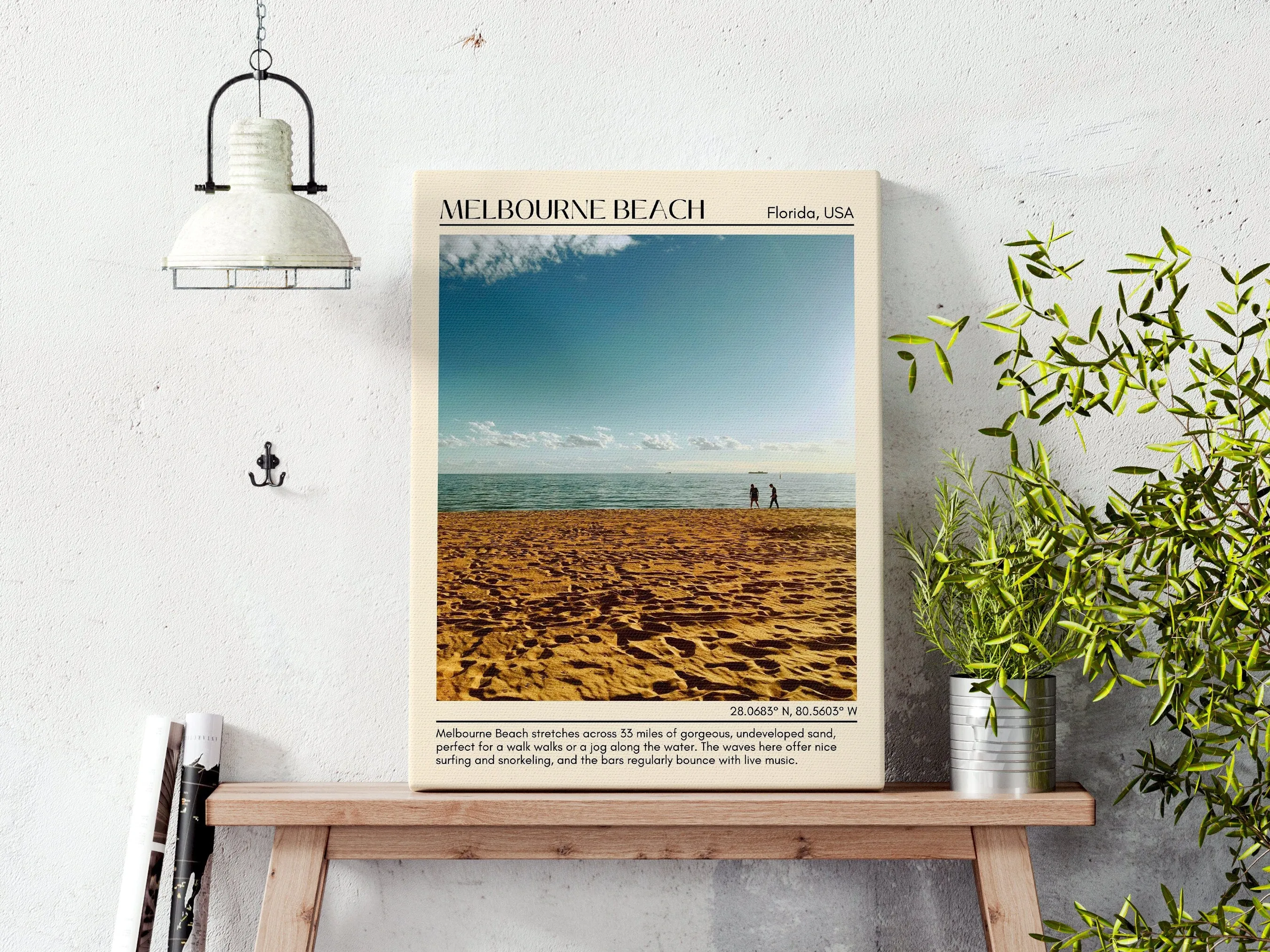 Melbourne Beach Wall Canvas, USA