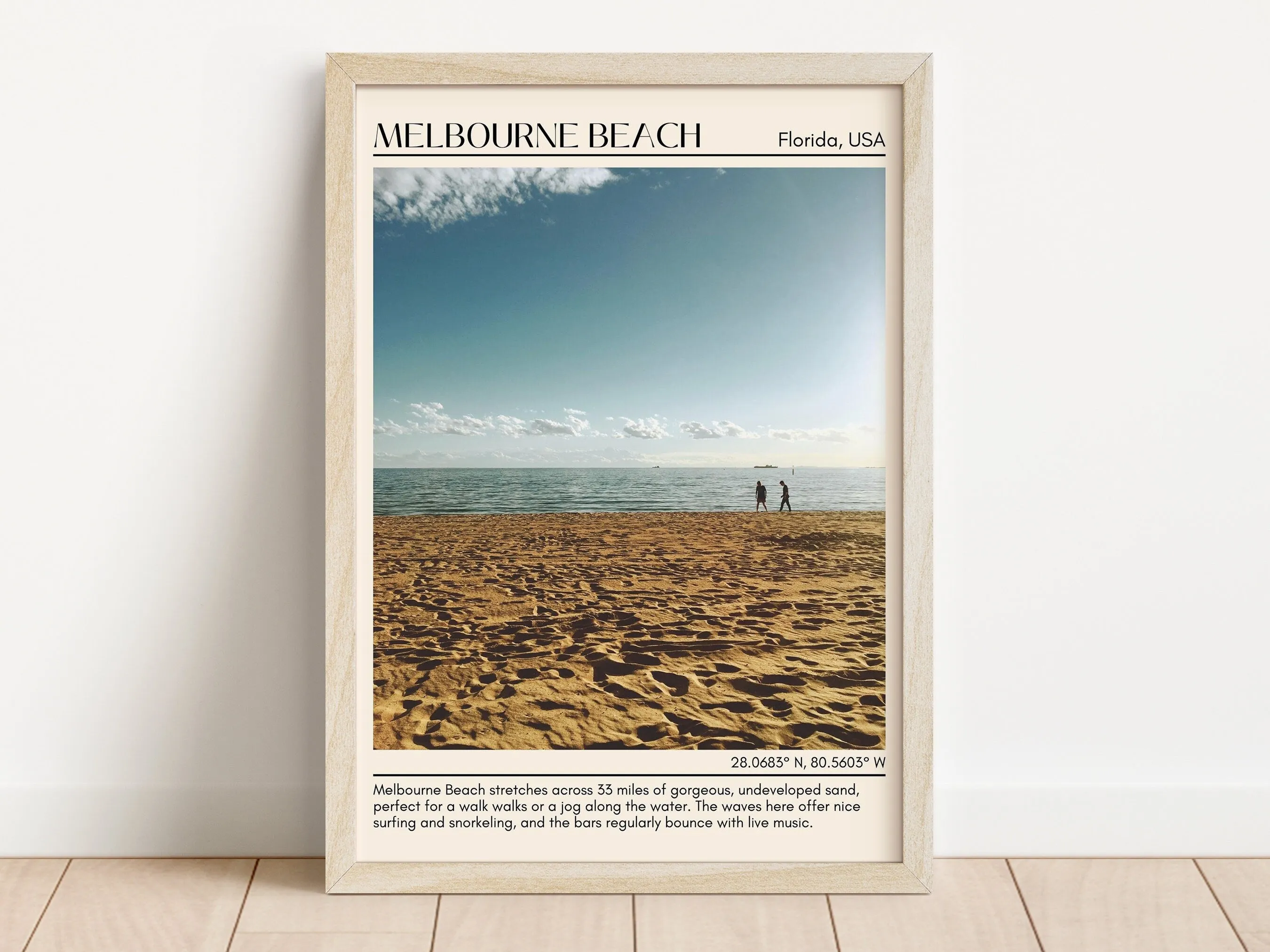 Melbourne Beach Wall Canvas, USA