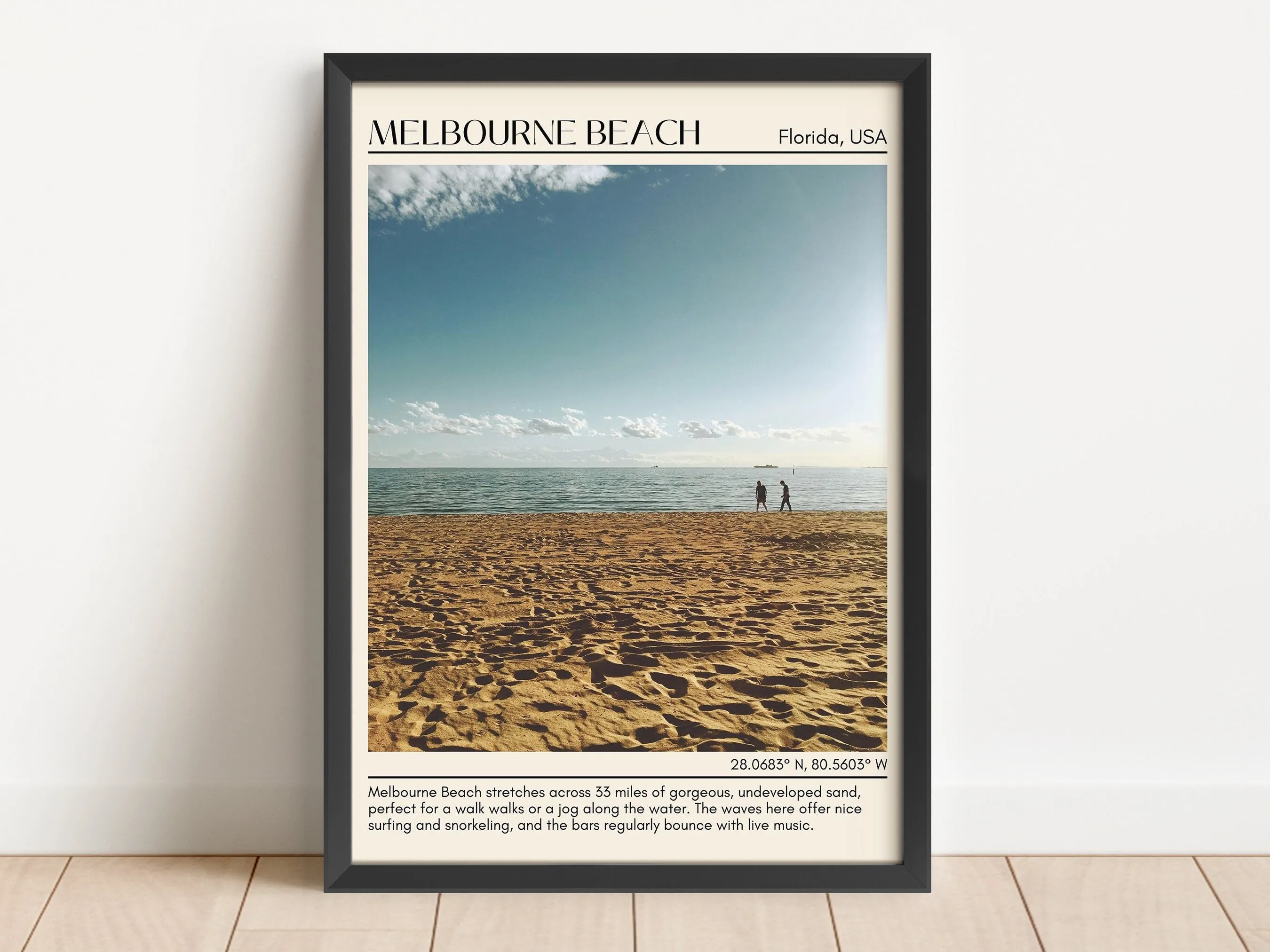 Melbourne Beach Wall Canvas, USA