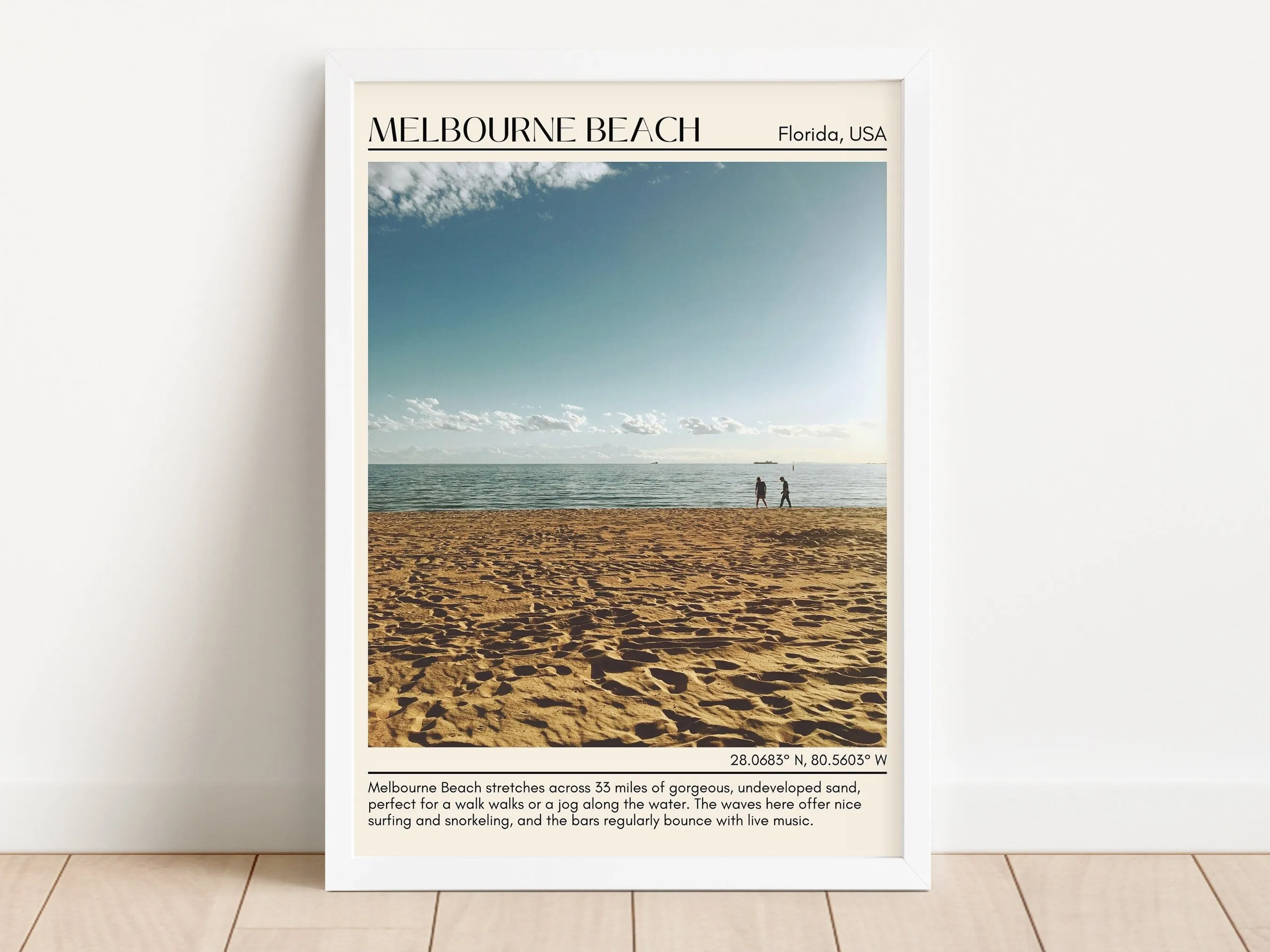 Melbourne Beach Wall Canvas, USA