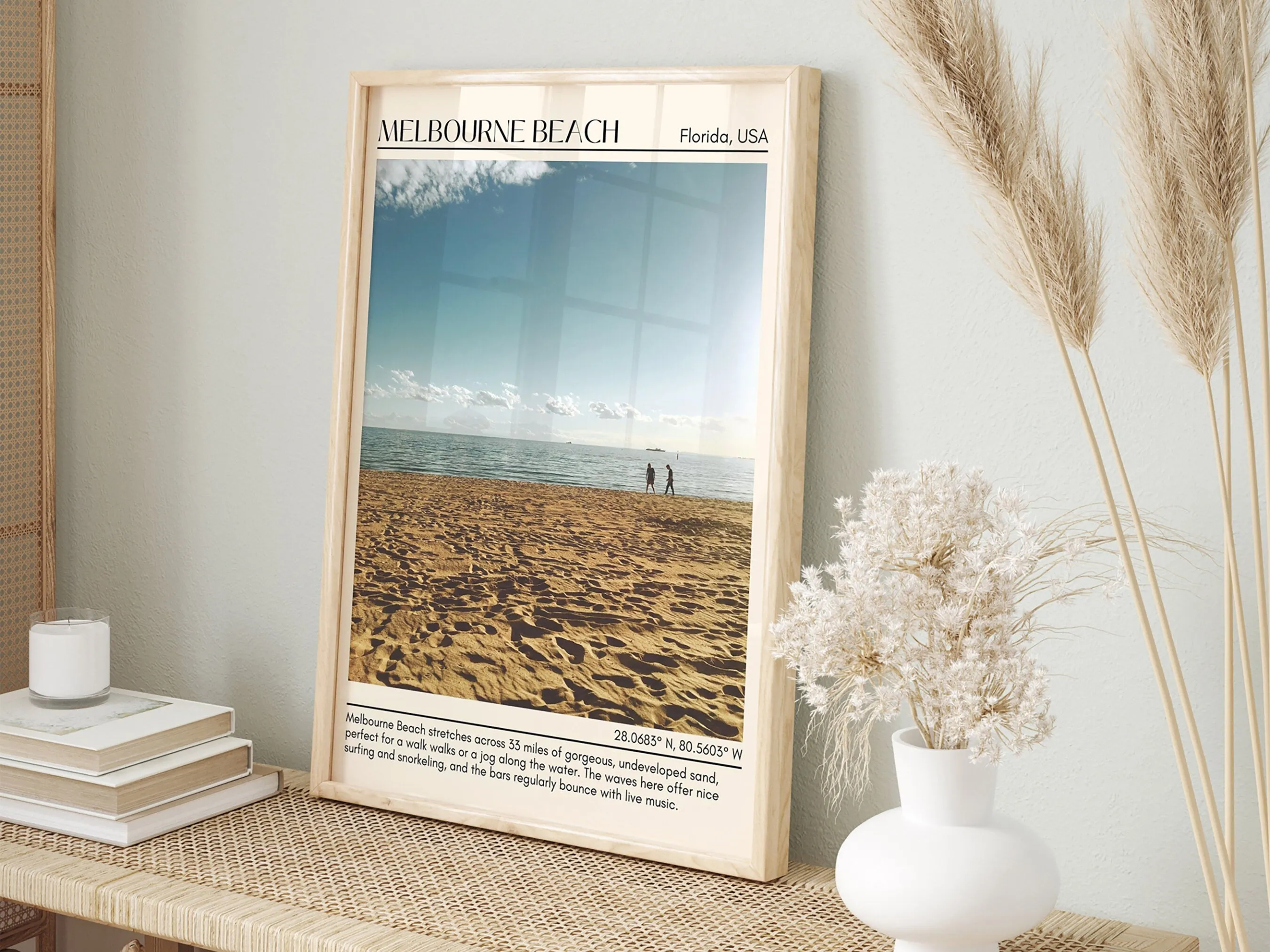 Melbourne Beach Wall Canvas, USA