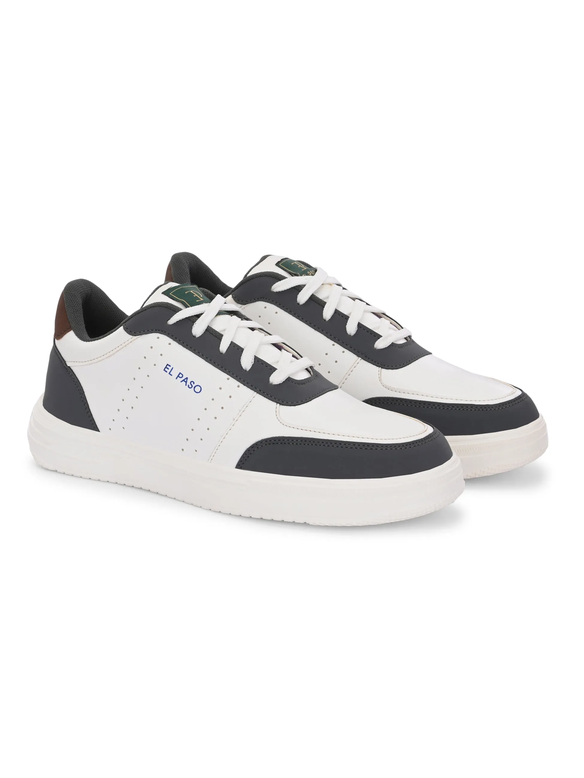 Men Colourblocked Round Toe Lightweight Sneakers