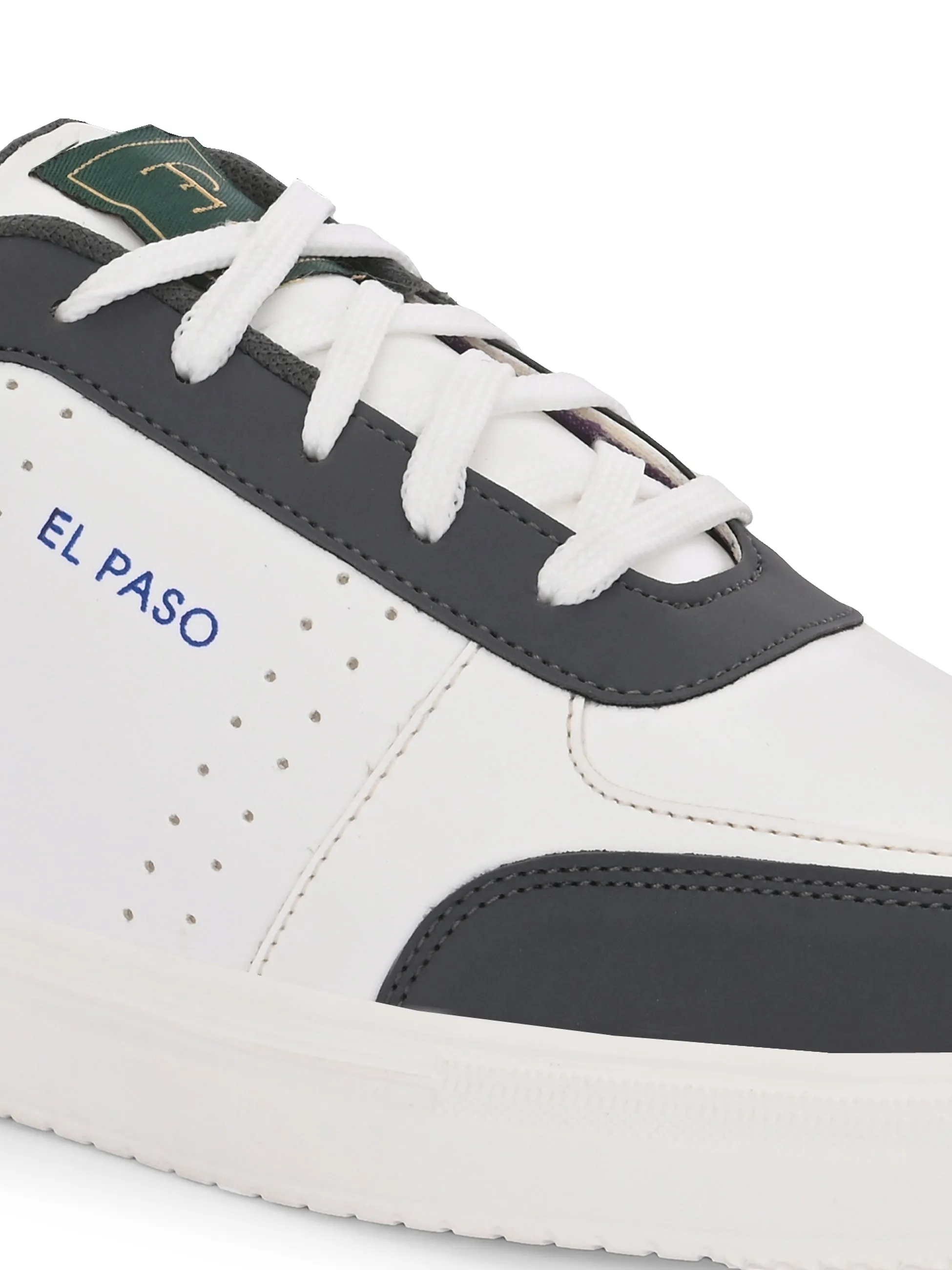 Men Colourblocked Round Toe Lightweight Sneakers