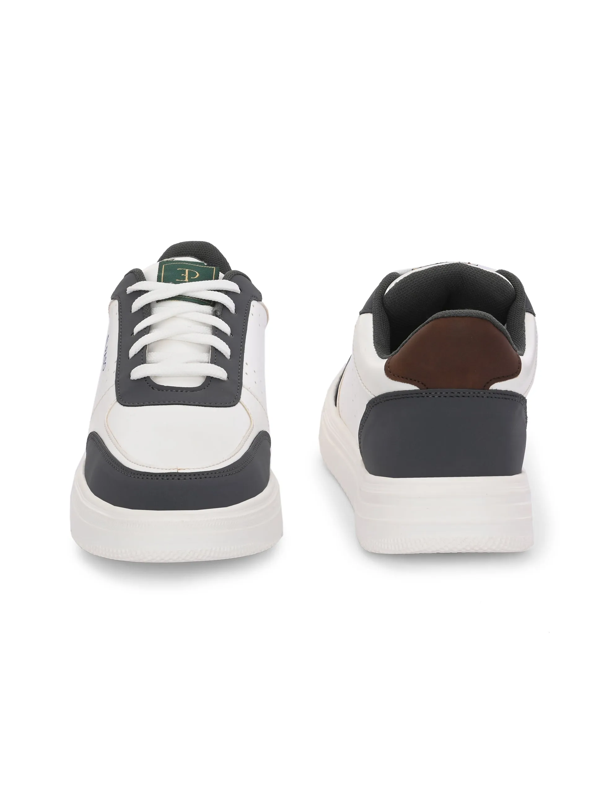Men Colourblocked Round Toe Lightweight Sneakers