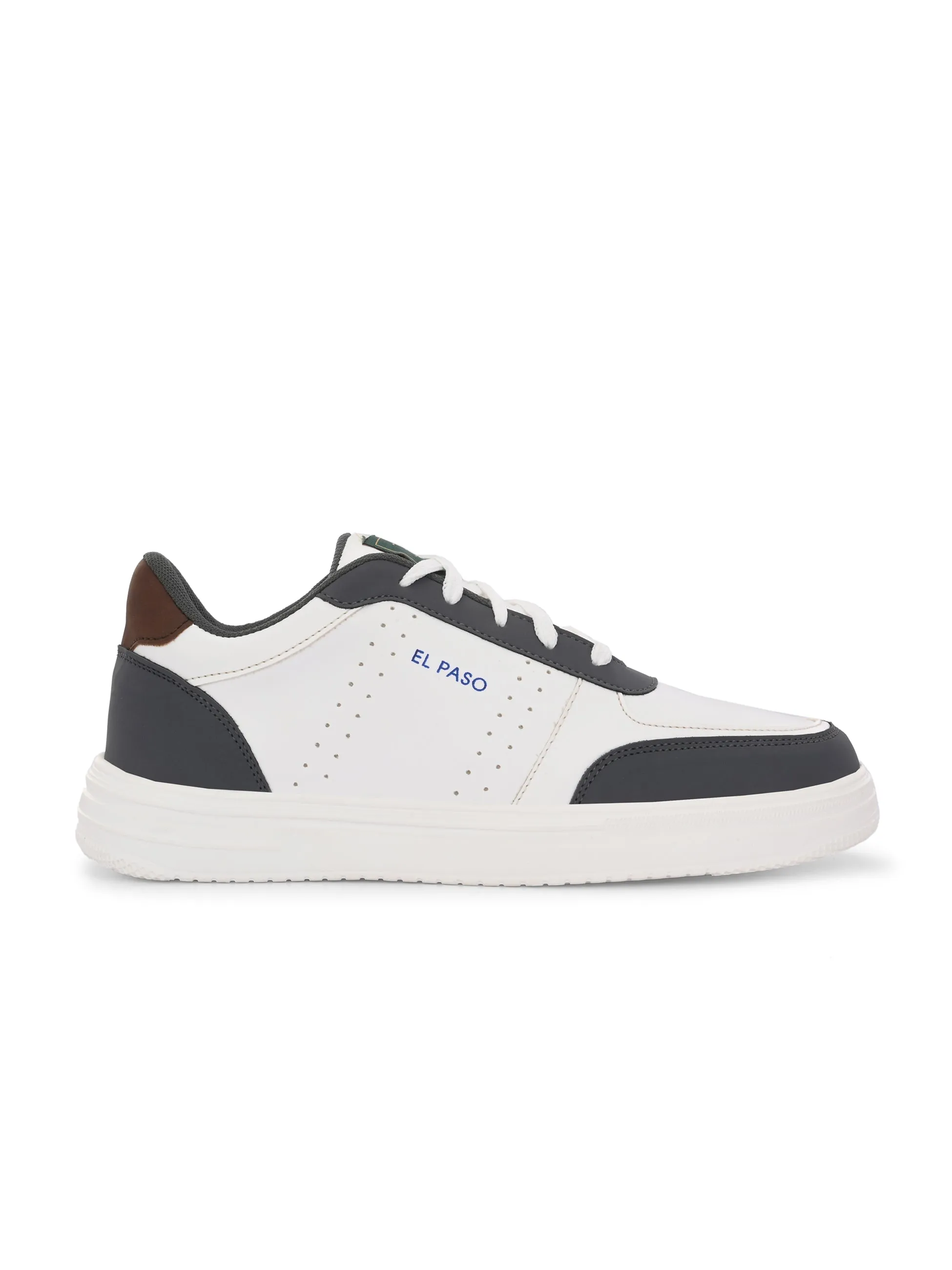 Men Colourblocked Round Toe Lightweight Sneakers
