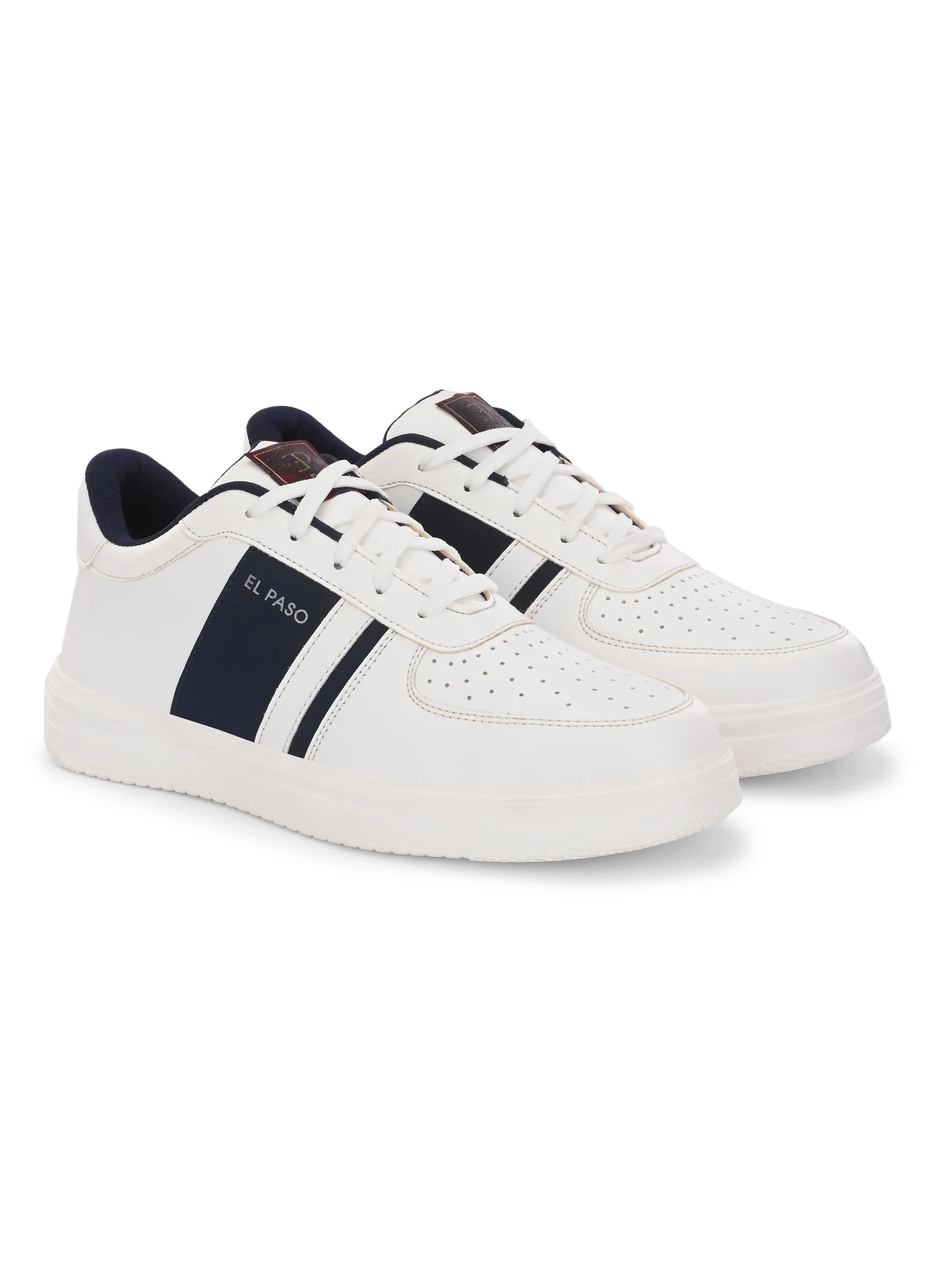 Men Leather Casual Lace Up Sneakers