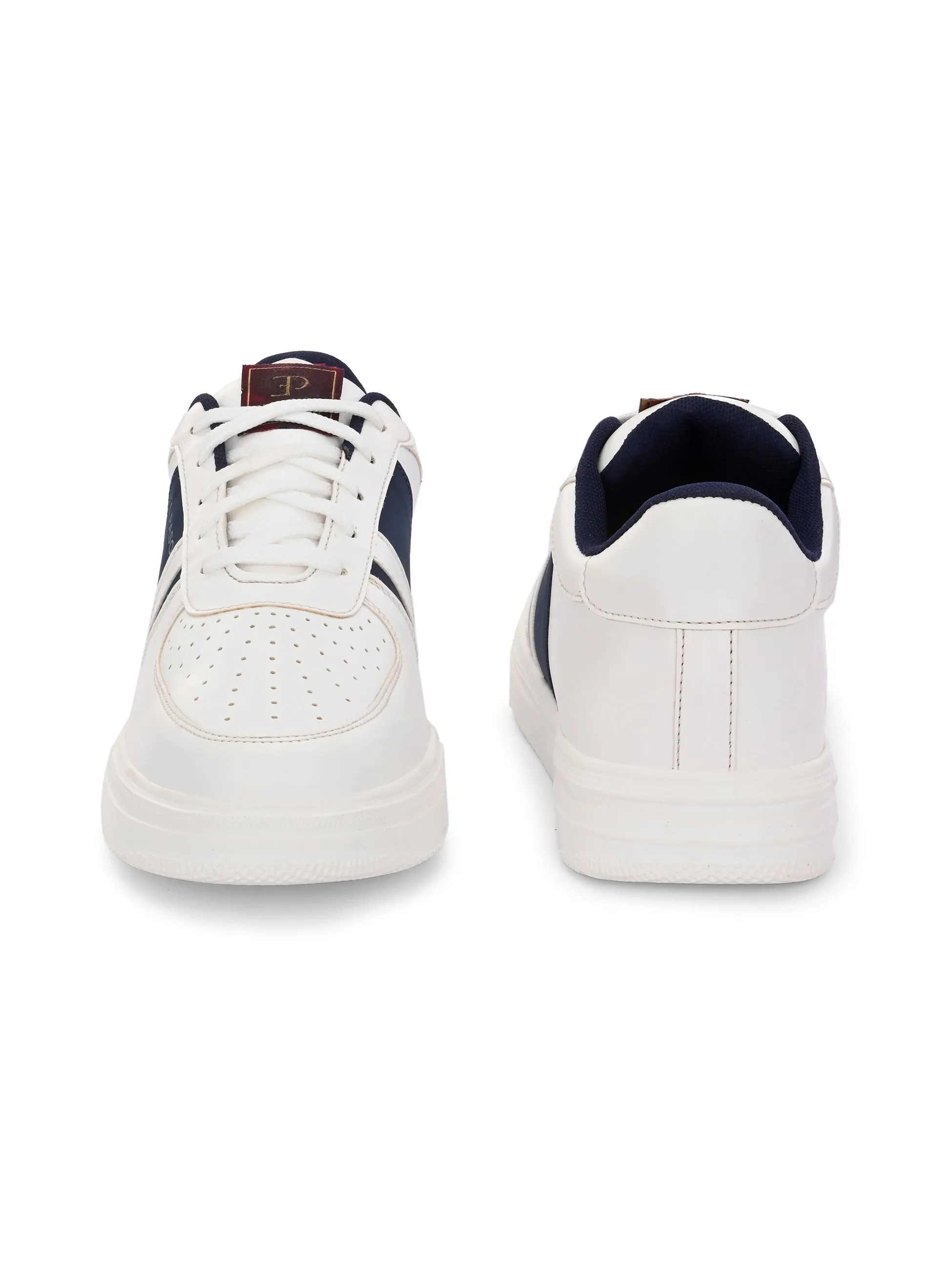 Men Leather Casual Lace Up Sneakers