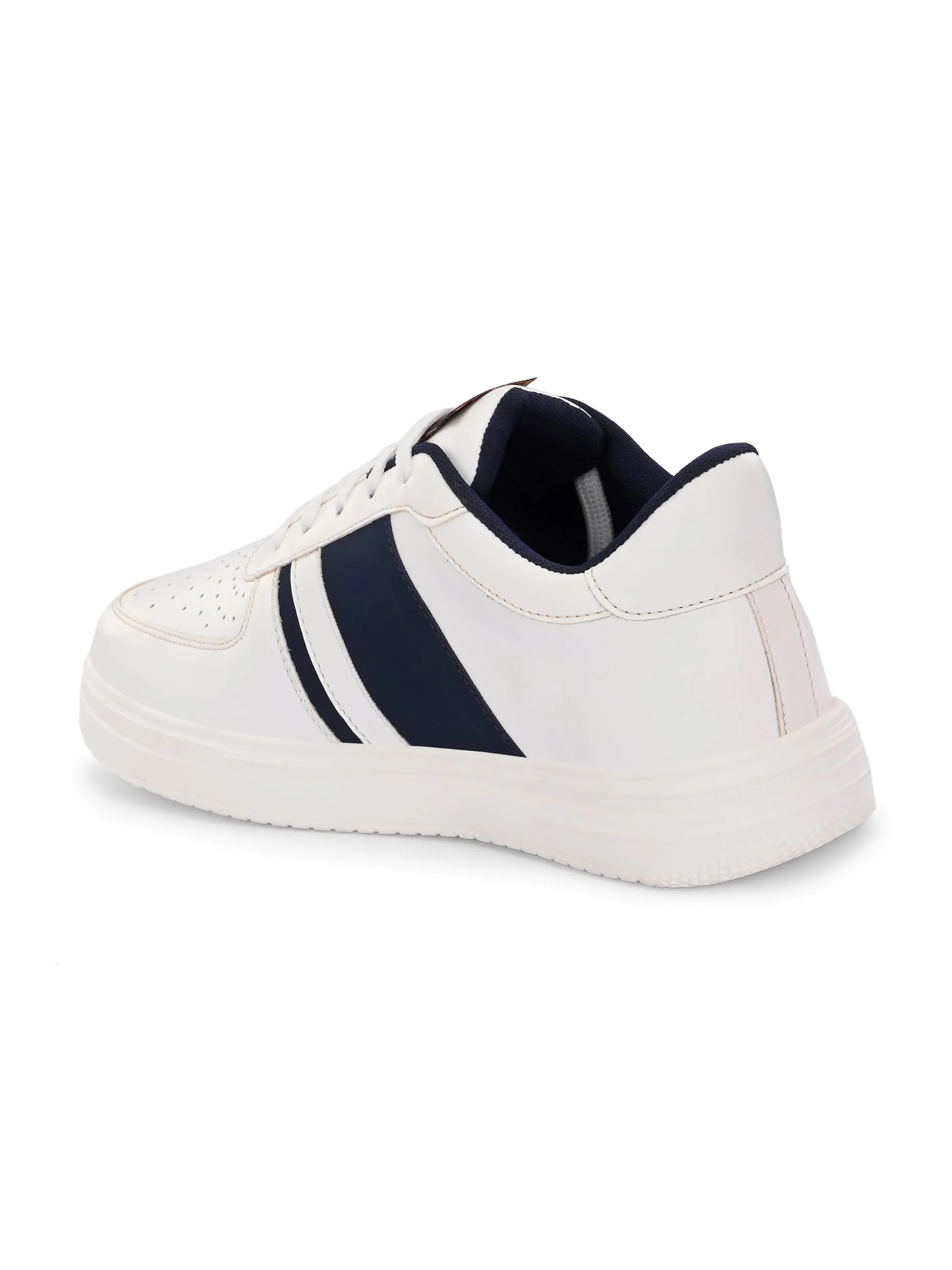 Men Leather Casual Lace Up Sneakers