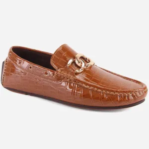 MEN "GAEL" SLIP ON RUBBER SOLE MOCCASINS