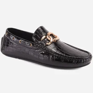 MEN "GAEL" SLIP ON RUBBER SOLE MOCCASINS