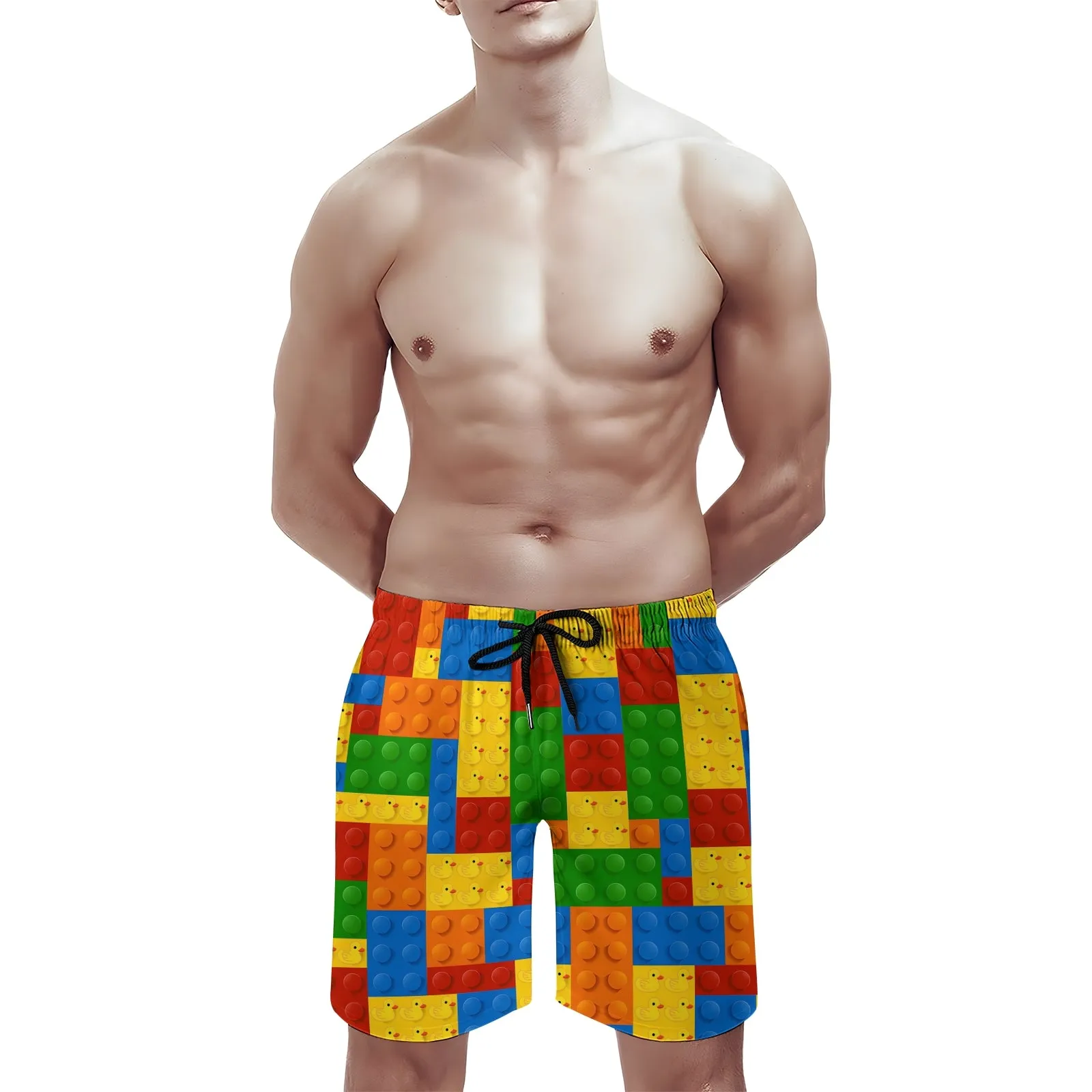 Men's 3D Building Blocks Sports Fashion Shorts 2311000677