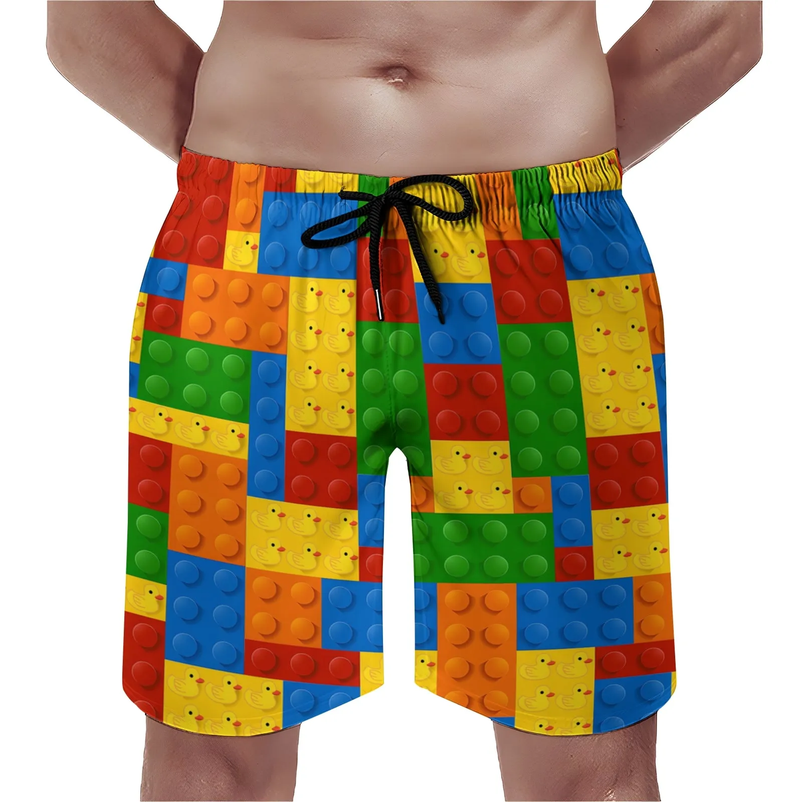 Men's 3D Building Blocks Sports Fashion Shorts 2311000677