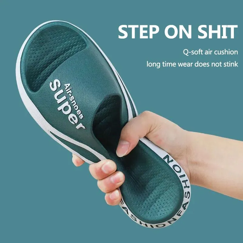 Men's and Women's Sports Slippers Summer Outdoor Wear Home Shoes Non-slip Wear-resistant Beach Sandals Bathroom Bath Slippers Soft Sole Slippers
