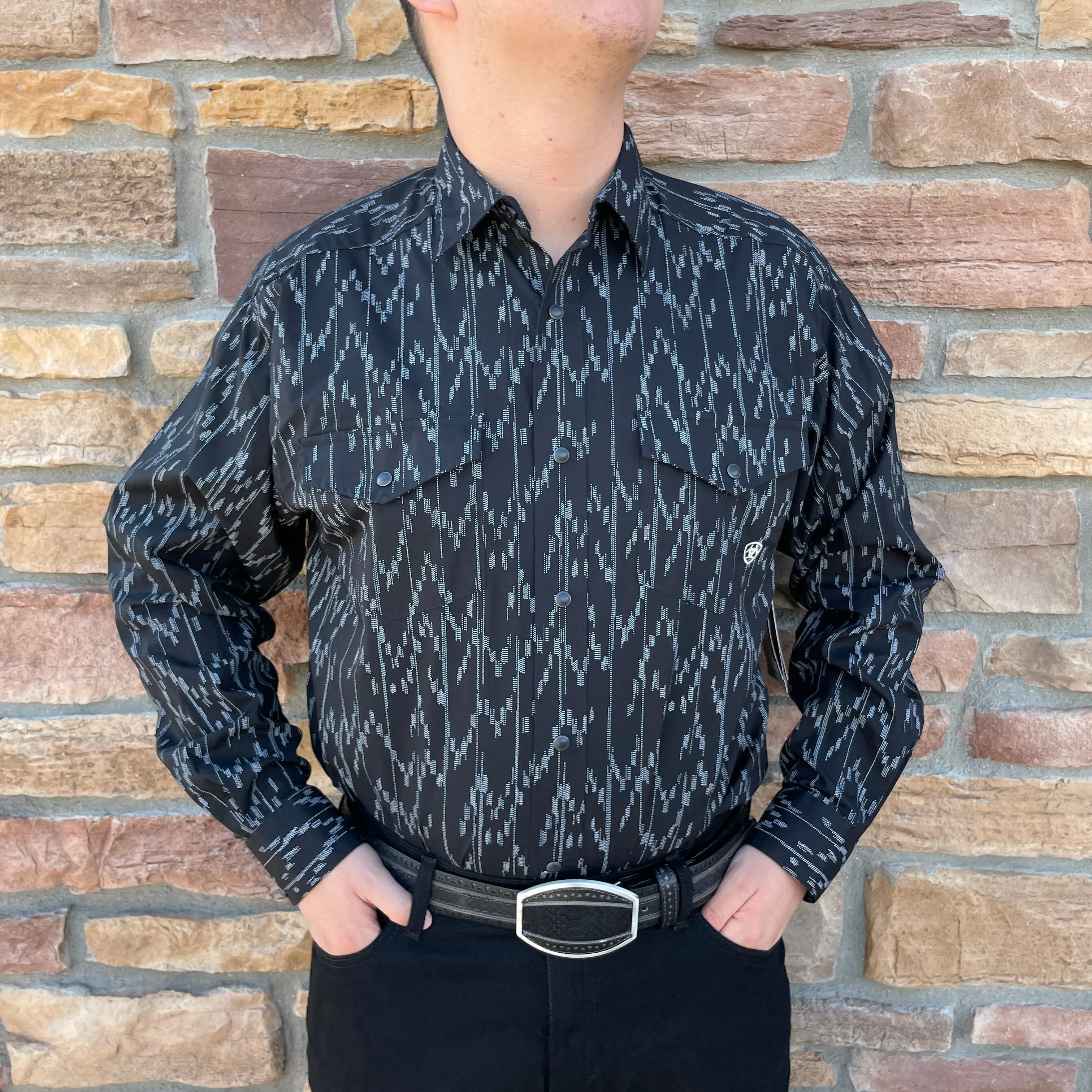 Men’s Ariat Black Shea Classic Fit Shirt