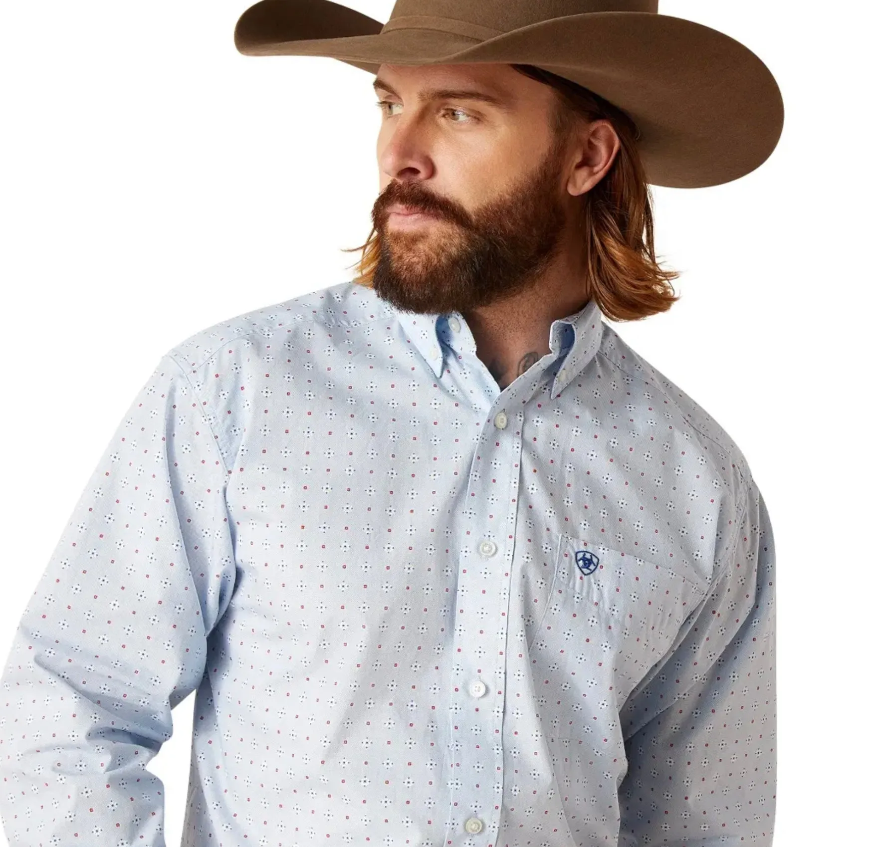 Men’s Ariat Blue Penley Classic Fit Shirt