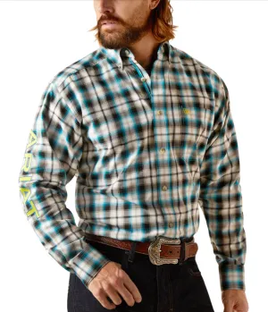 Men’s Ariat White Pro Team Canon Classic Fit Shirt