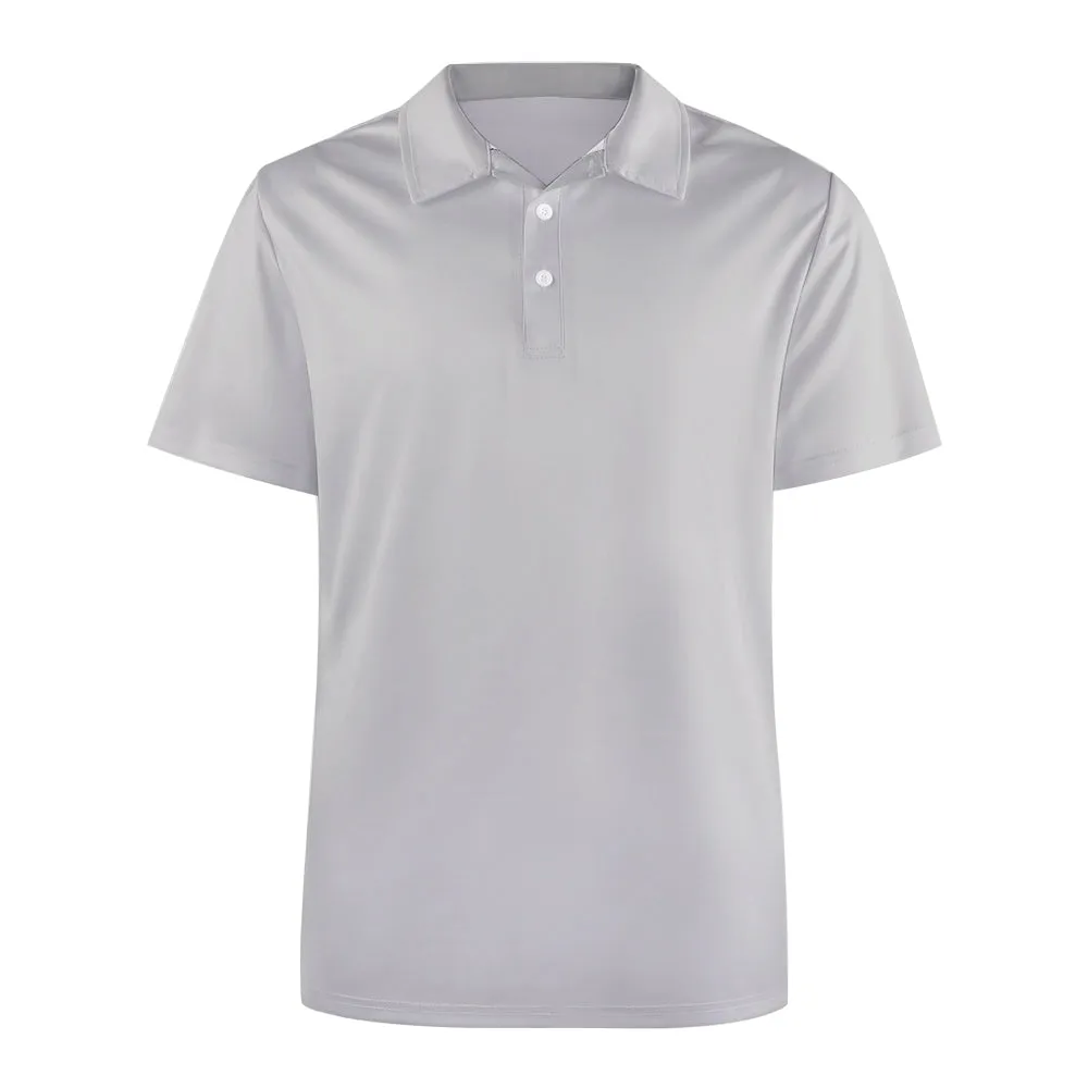 Men's Button Down Short Sleeve Polo 2407000374
