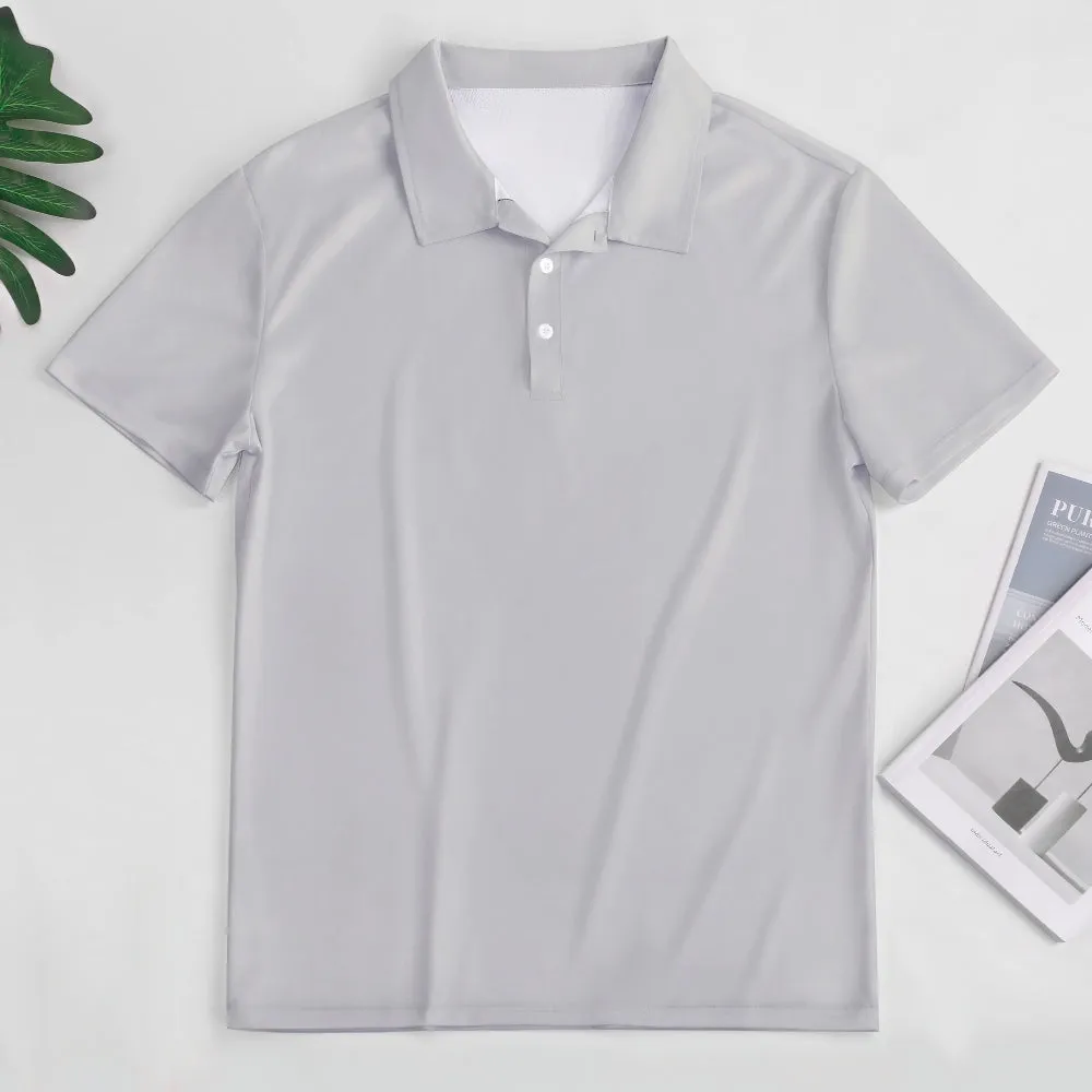 Men's Button Down Short Sleeve Polo 2407000374