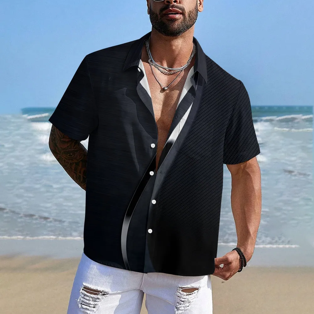 Men's  Casual Short Sleeve Shirt 2401000043