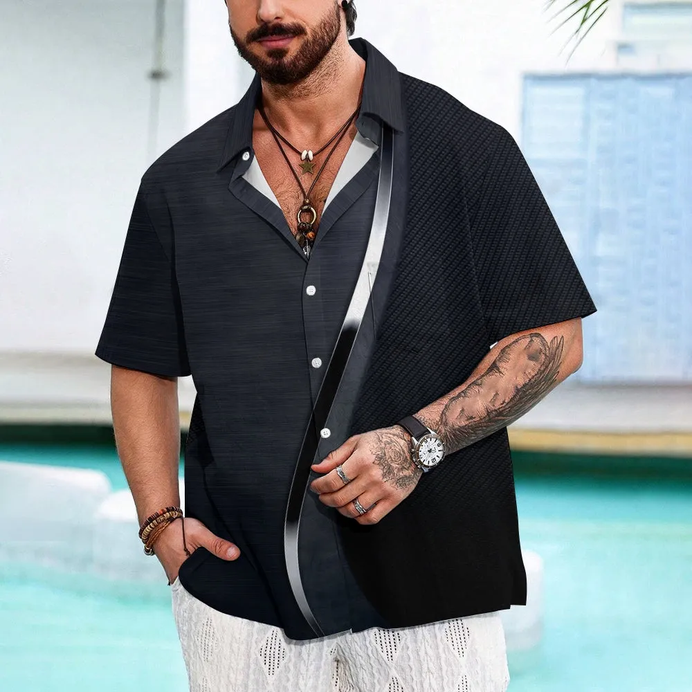 Men's  Casual Short Sleeve Shirt 2401000043