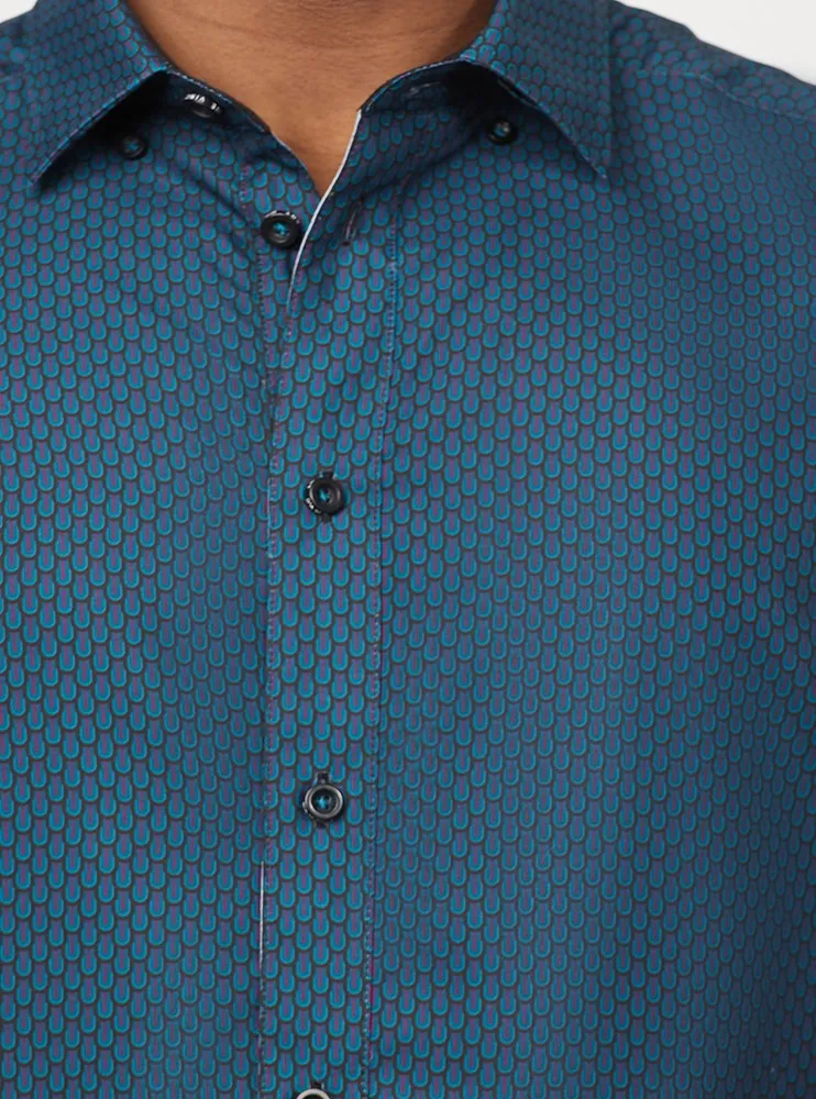 Men's casual short sleeve shirt