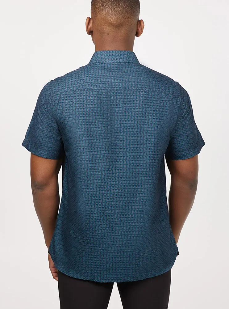 Men's casual short sleeve shirt