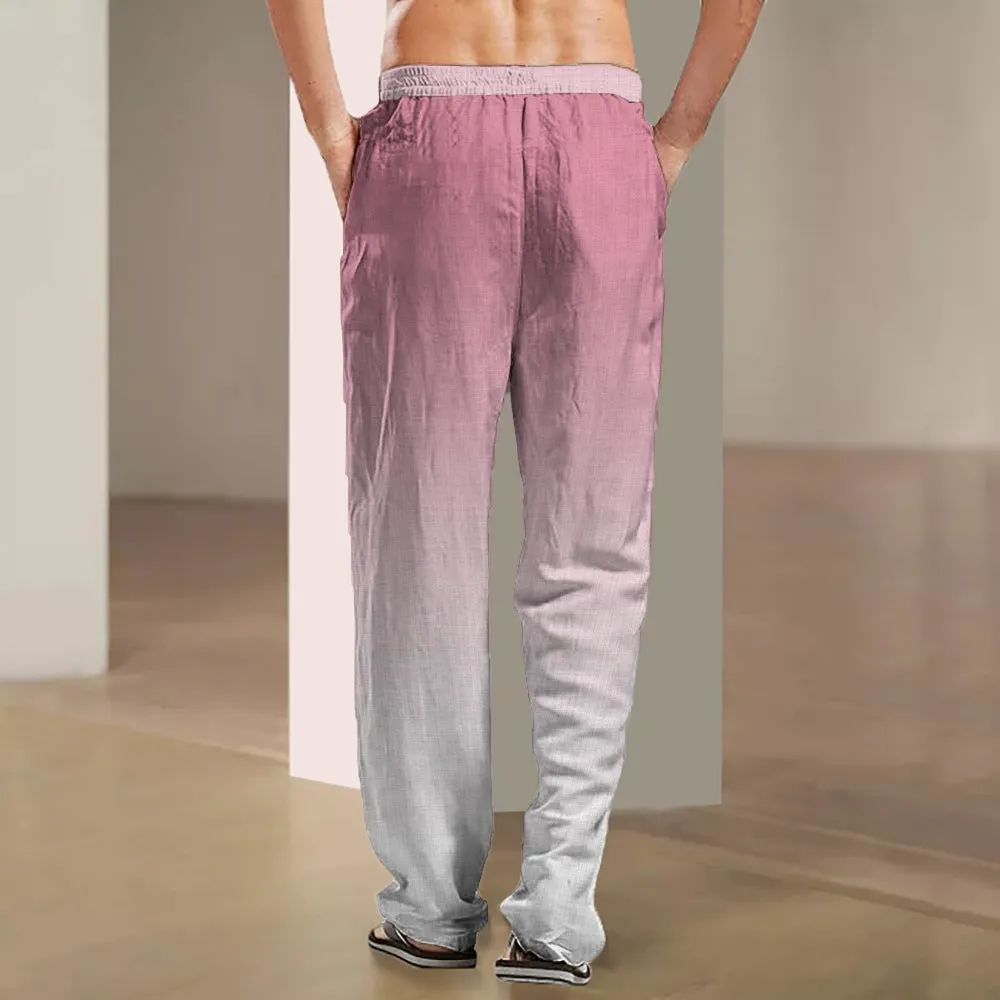 Men's Classic Pattern Gradient Casual Pants 2411000436