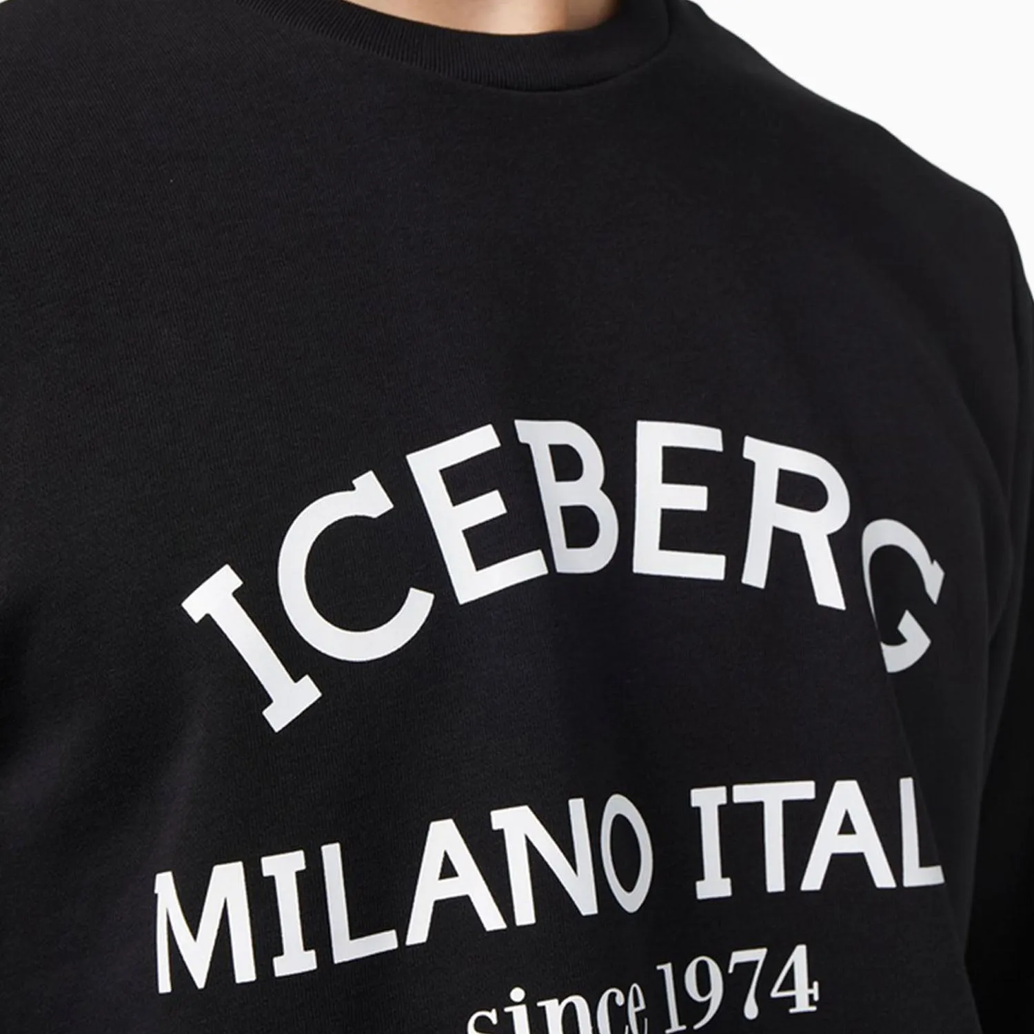 Men's Crew Neck Sweatshirt With Institutional Logo