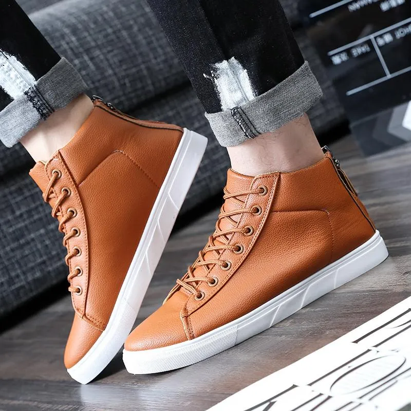 Men's High Top Zip Lace Boot