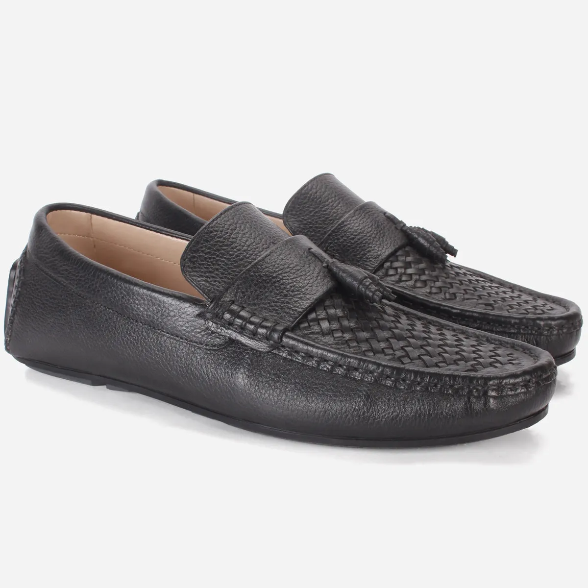 Men's "TAYLYER" Leather Slip On Moccasins Shoes