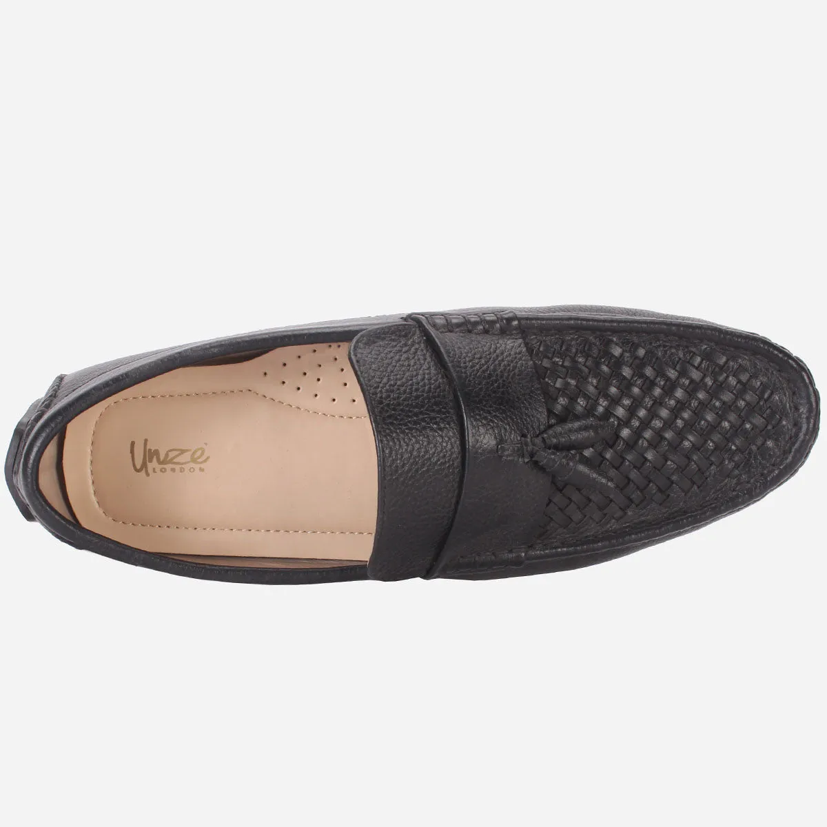 Men's "TAYLYER" Leather Slip On Moccasins Shoes