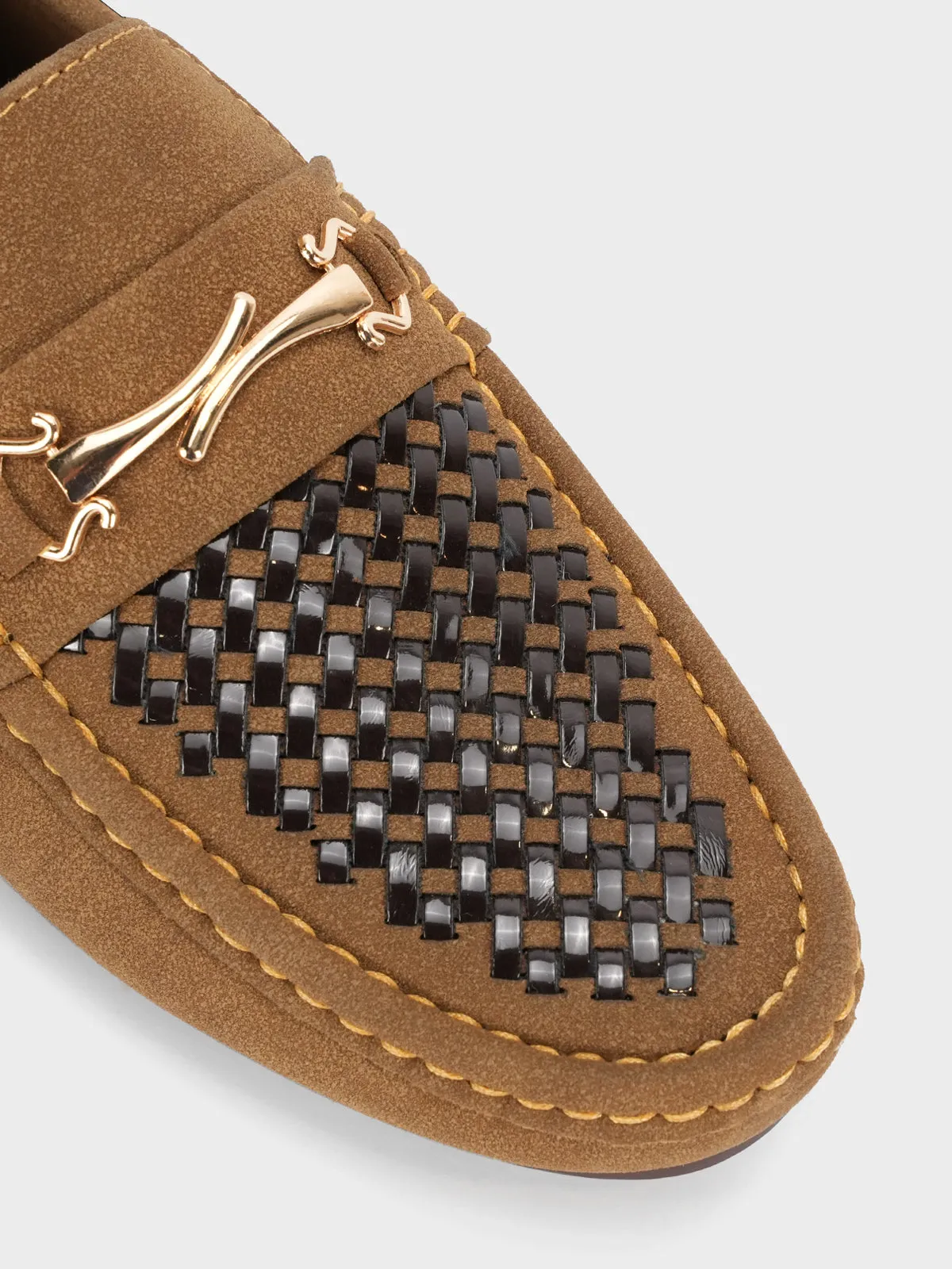 Men's "TRIMUPH" Leather Slip On Moccasins
