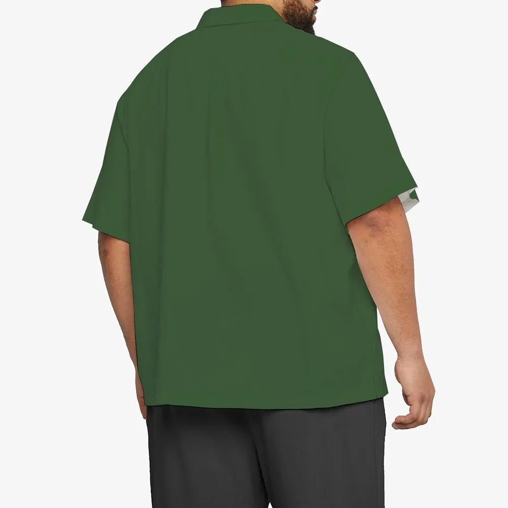 Men's Solid Color Casual Short Sleeve Shirt 2312000443