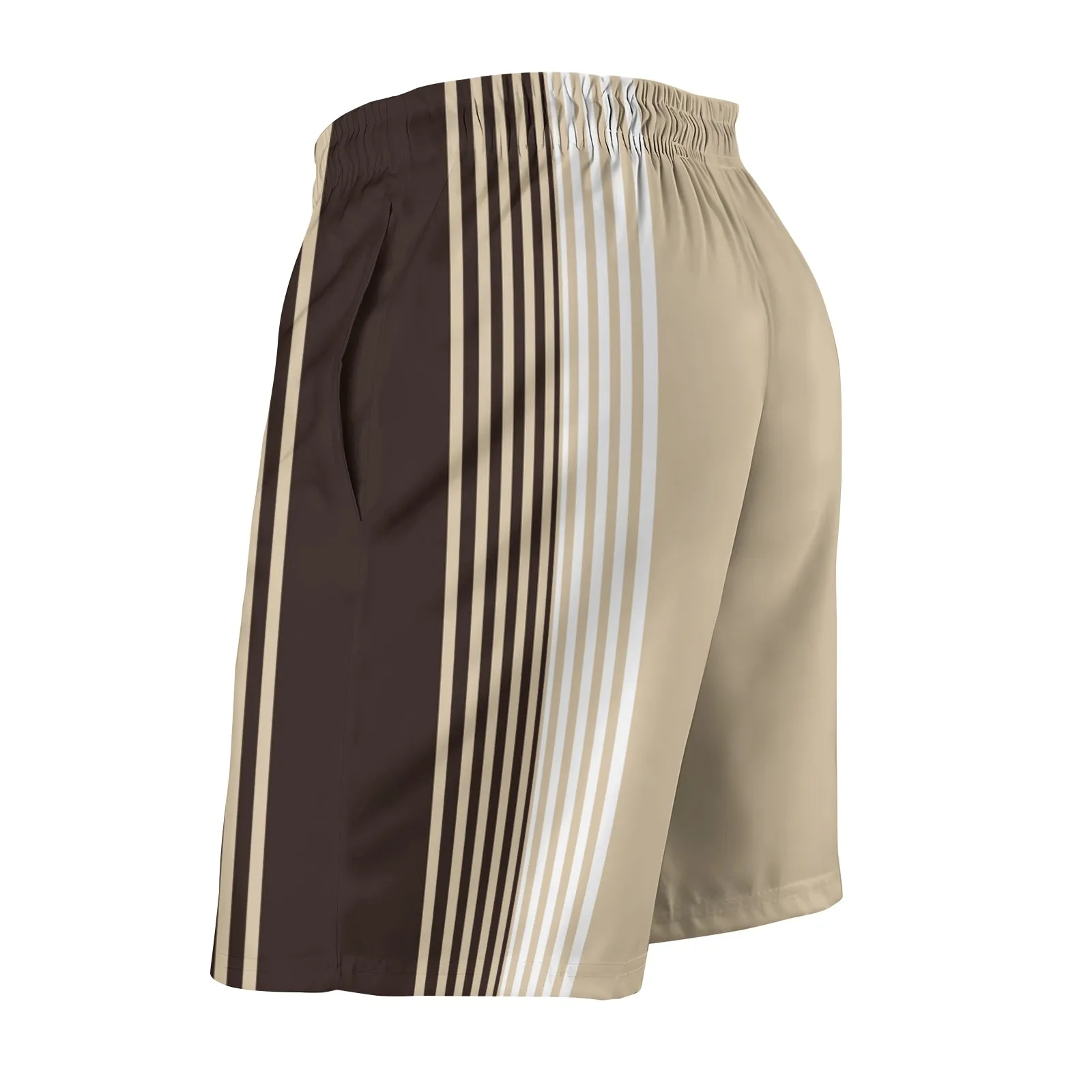 Men's Sports Coconut Palm Stripes Shorts 2401000165