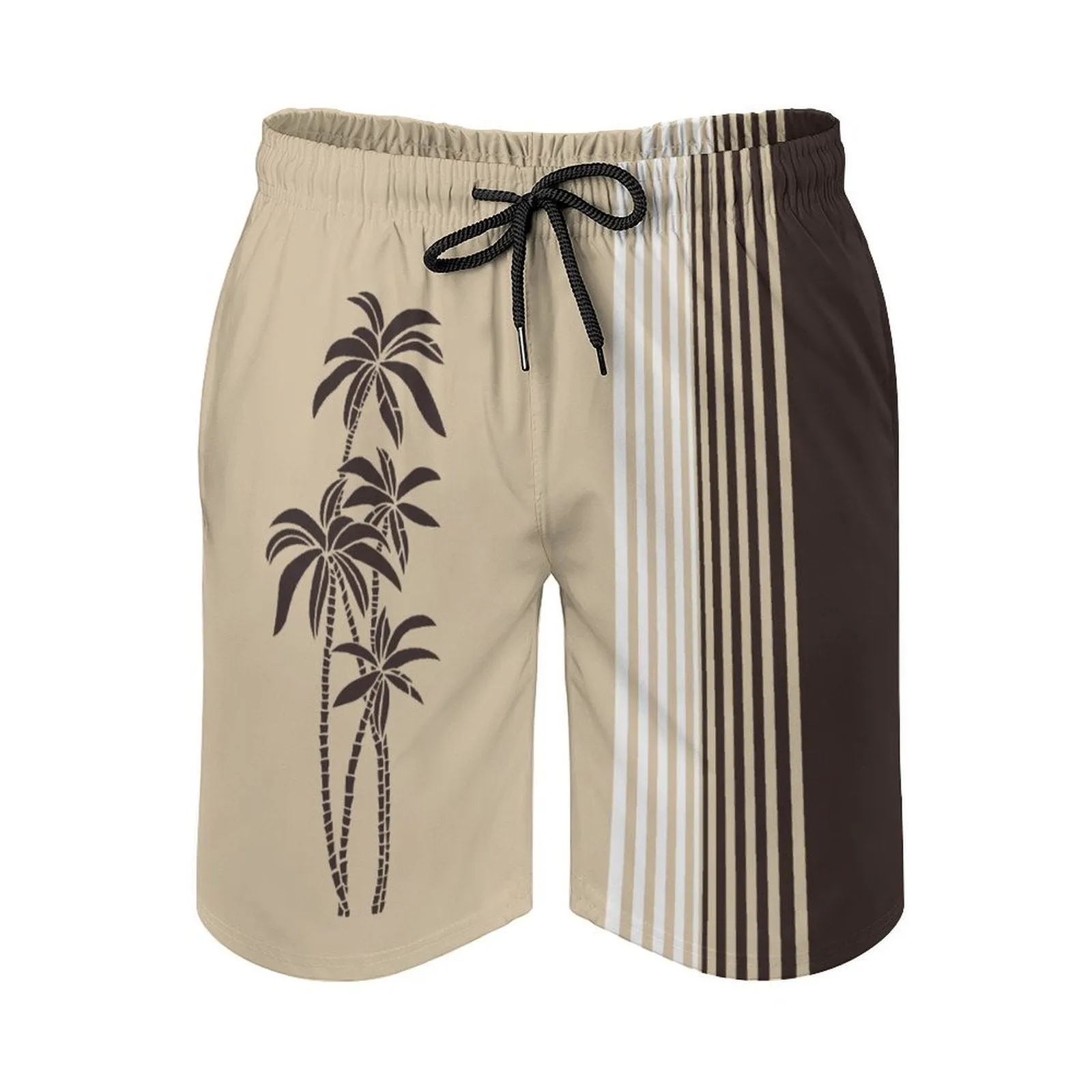 Men's Sports Coconut Palm Stripes Shorts 2401000165
